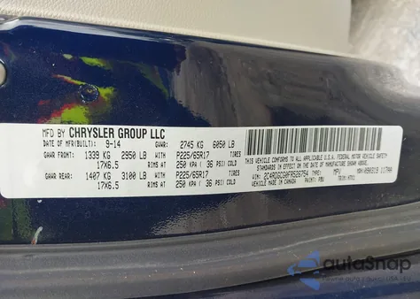 2015 Dodge Grand Caravan Sxt from USA, damaged, VIN 2C4RDGCG0FR526754